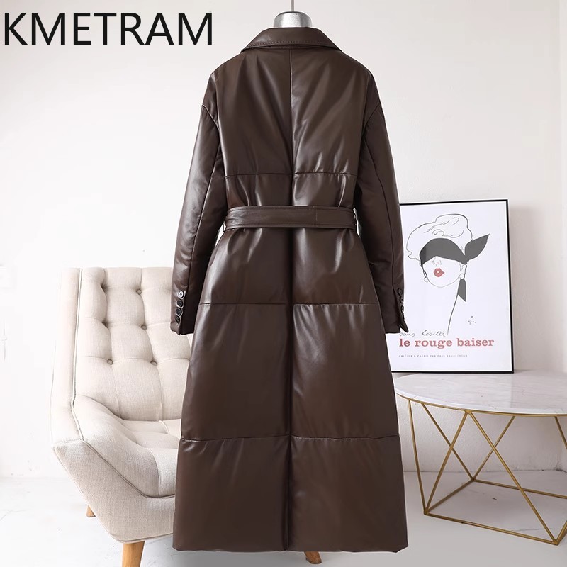 White Goose Down Genuine Leath - Down Jacket Packable ulasan dan harga