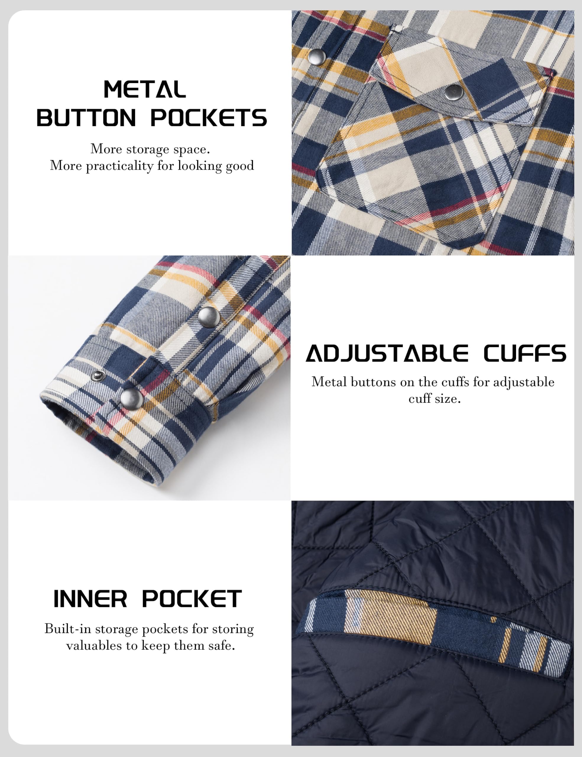 Men's Winter Flannel Shirt Jac - Flannel Shirt Lined ulasan dan harga
